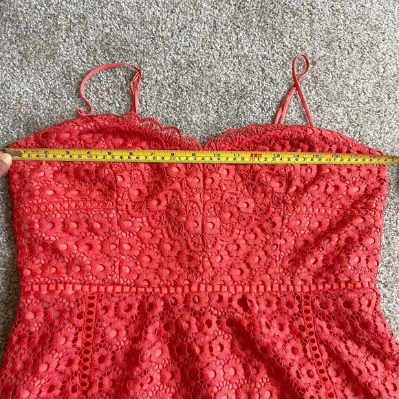 J. Crew Daisy Lace Fit & Flare Cocktail Party Midi Dress Size 12 Resort - Picture 12 of 16